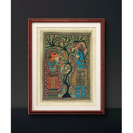 Handmade Madhubani / Mithila Painting-3