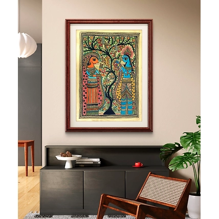Handmade Madhubani / Mithila Painting-4