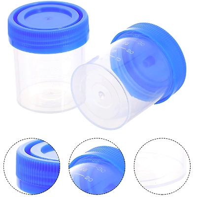 Plastic Urine Specimen Container – 30ml, Flip-Top, Tamper-Proof Cap-2