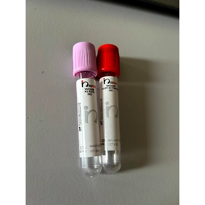 EDTA Blood Collection Tube – 3ml, K3/K2, Purple Cap, Sterile &amp; Vacuum Sealed-2