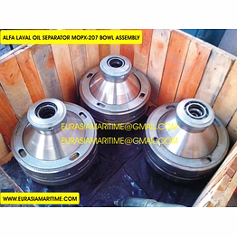 alfa laval oil purifier separator mopx-207, mapx-207 worm wheel, bowl assembly eurasiamaritime