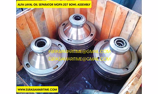 ALFA LAVAL OIL PURIFIER SEPARATOR MOPX-207, MAPX-207 WORM WHEEL, BOWL ASSEMBLY EURASIAMARITIME