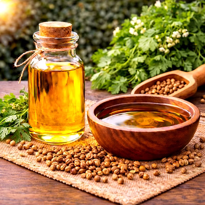 coriander essential oil | adizo exports bulk supply for wholesalers, distributors & importers