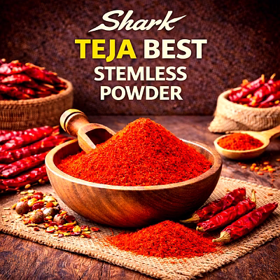 shark teja best – stemless red chilli powder | adizo exports bulk supply for wholesalers, distributors & importers