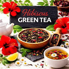 hibiscus green tea blend | adizo exports bulk supply for wholesalers, distributors & importers
