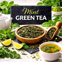 mint green tea blend | adizo exports bulk supply for wholesalers, distributors & importers