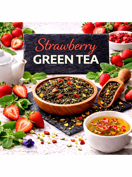 Strawberry Green Tea
