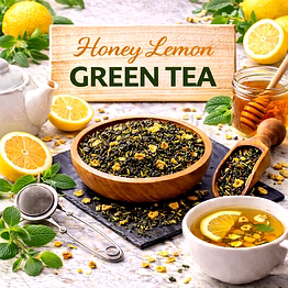 honey lemon green tea blend | adizo exports bulk supply for wholesalers, distributors & importers