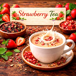 strawberry tea blend | adizo exports bulk supply for wholesalers, distributors & importers