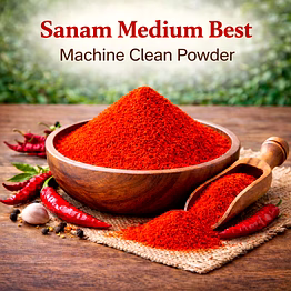 sanam medium best – machine clean red chilli powder | adizo exports bulk supply for wholesalers, distributors & importers
