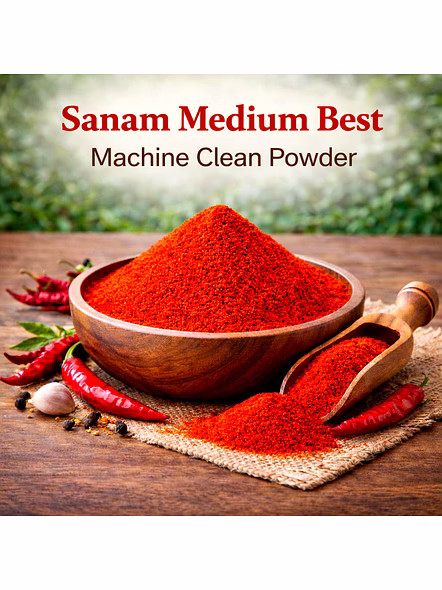 Sanam Medium Best – Machine Clean Red Chilli Powder | Wholesale Red Chilli Powder for Spice Importers-Az1140
