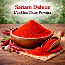 sanam deluxe – machine clean red chilli powder | adizo exports bulk supply for wholesalers, distributors & importers