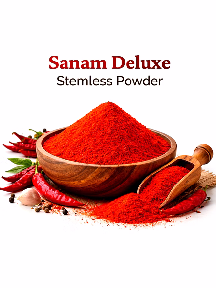 Sanam Deluxe – Stemless Red Chilli Powder | Wholesale Red Chilli Powder for Spice Importers-Az1134