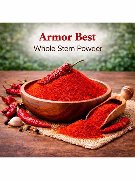 Armor Best – Whole Stem Red Chilli Powder | Wholesale Red Chilli Powder for Spice Importers