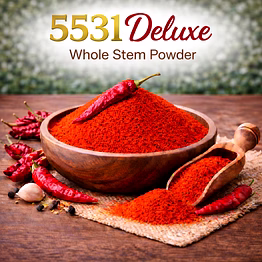 5531 deluxe – whole stem red chilli powder | adizo exports bulk supply for wholesalers, distributors & importers