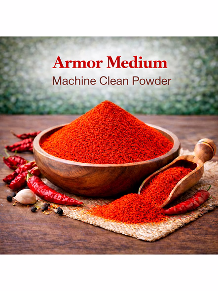 Armor Medium – Machine Clean Red Chilli Powder | Wholesale Red Chilli Powder for Spice Importers