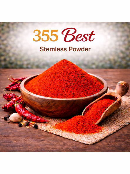355 Best – Stemless Red Chilli Powder | Wholesale Red Chilli Powder for Spice Importers-Az1164