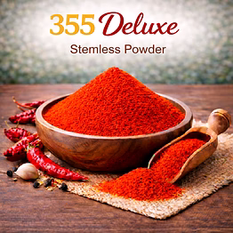 355 deluxe – stemless red chilli powder | adizo exports bulk supply for wholesalers, distributors & importers