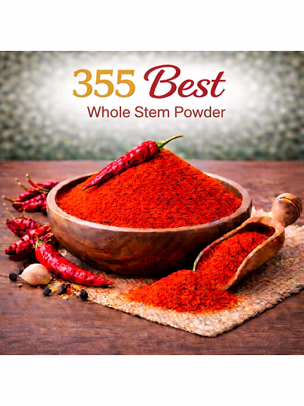 355 Best – Whole Stem Red Chilli Powder | Wholesale Red Chilli Powder for Spice Importers-Az1161