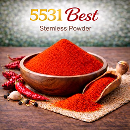 5531 best – stemless red chilli powder | adizo exports bulk supply for wholesalers, distributors & importers