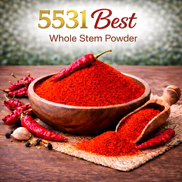 5531 best – whole stem red chilli powder | adizo exports bulk supply for wholesalers, distributors & importers