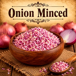 onion minced dehydrated onion ingredient | adizo exports bulk supply for wholesalers, distributors & importers
