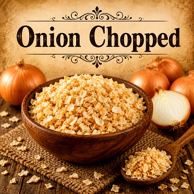 onion chopped dehydrated onion ingredient | adizo exports bulk supply for wholesalers, distributors & importers
