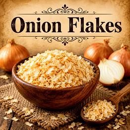 onion flakes / kibbled dehydrated onion ingredient | adizo exports bulk supply for wholesalers, distributors & importers