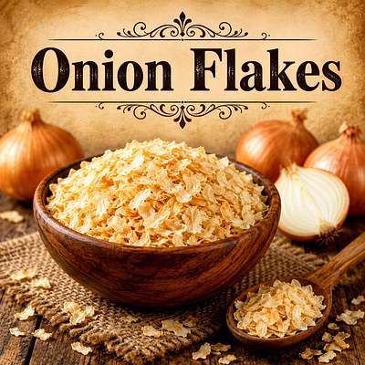 onion flakes / kibbled | bulk dehydrated onion ingredient for food manufacturers