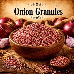 onion granules dehydrated onion ingredient | adizo exports bulk supply for wholesalers, distributors & importers
