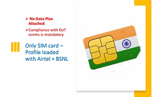 IoTivity Multi Operator M2M / IOT SIM Cards (not for Mobile Phone) for Indian Domestic Network (BSNL+Airtel)
