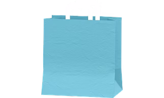 Hotpack Cool Blue Paper Bag