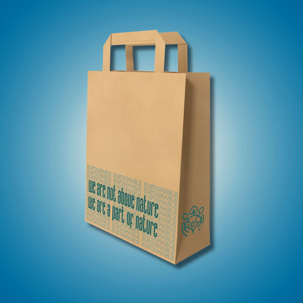 hotpack nature brown large paper bag