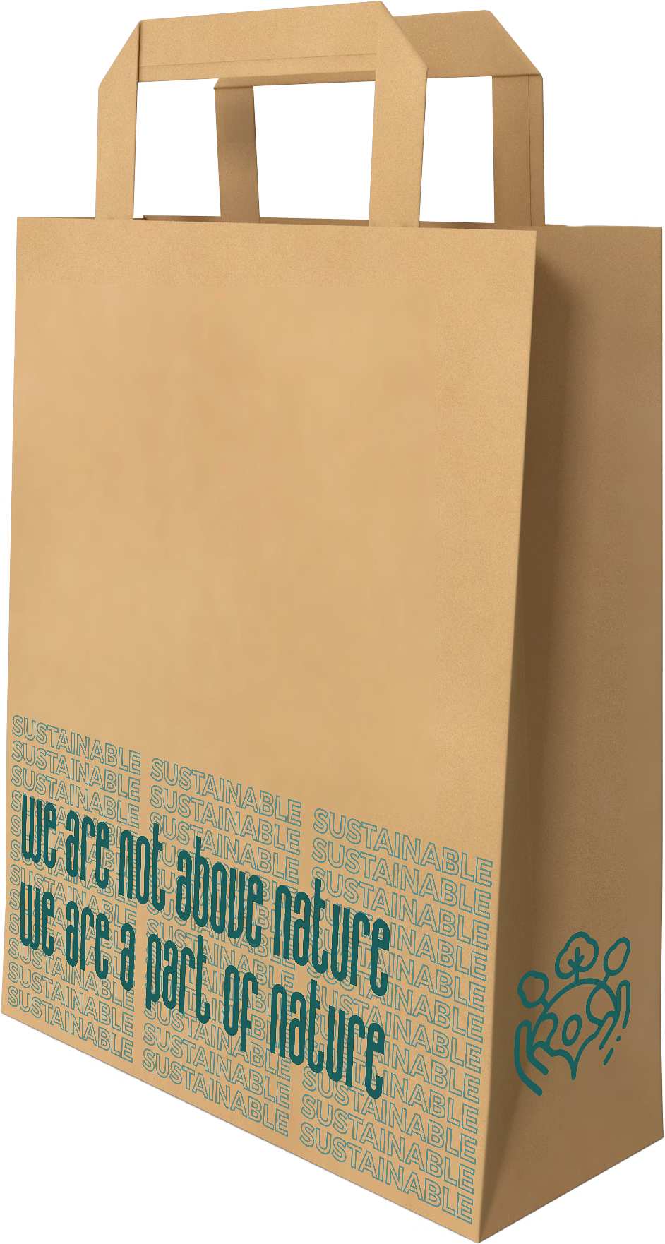 Hotpack Nature Brown Large Paper Bag image 3
