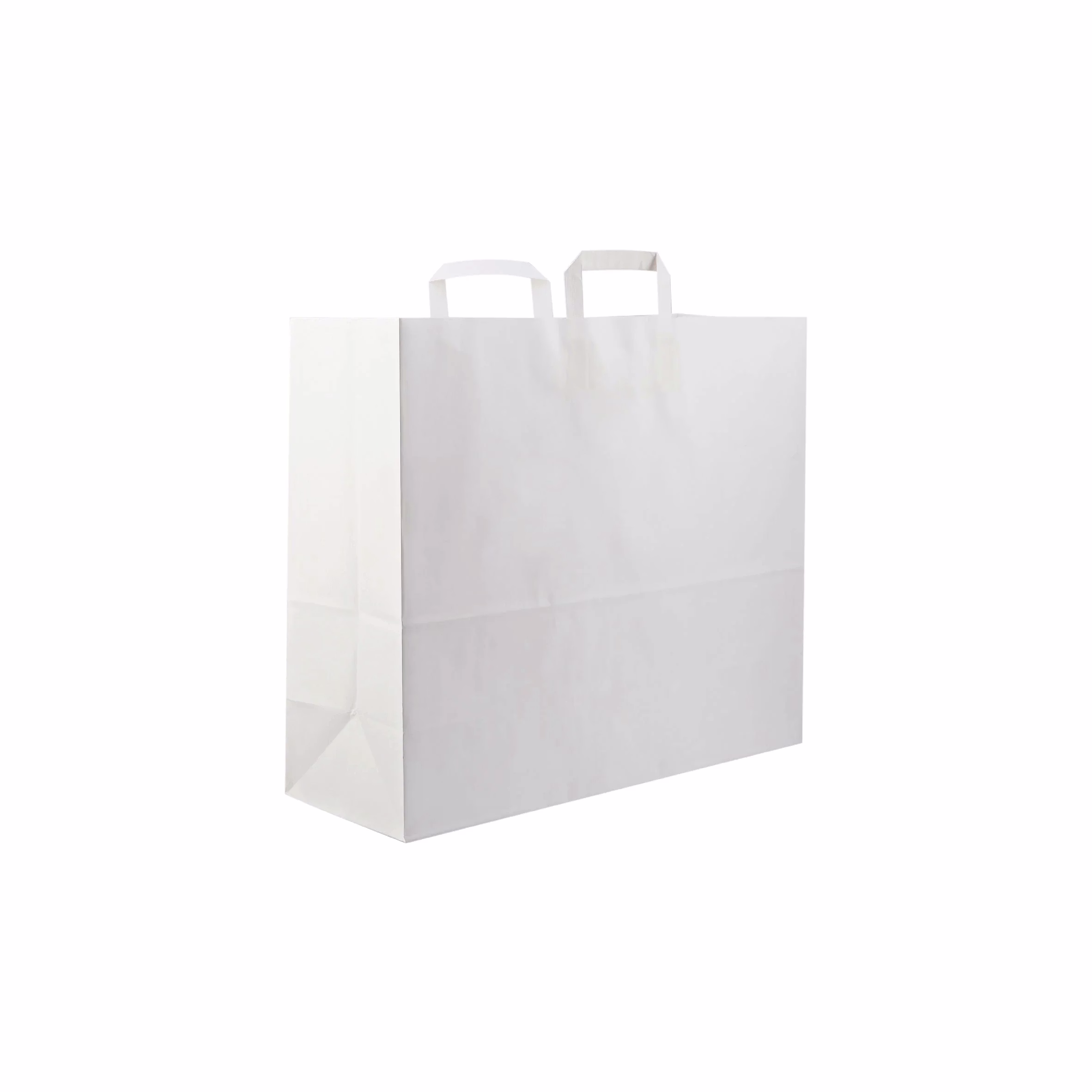 Hotpack White Flat Handle Paper Bag, PFH - 4 image 3