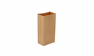 HOTPACK Square Bottom Bag 6 Brown