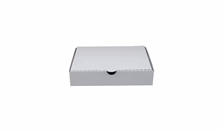 Single well 3 Ply White Paper Corrugated Pizza Box