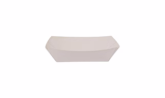 Plain White Paper Boat Tray - Small