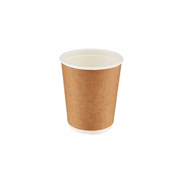 kraft double wall paper cups 8oz