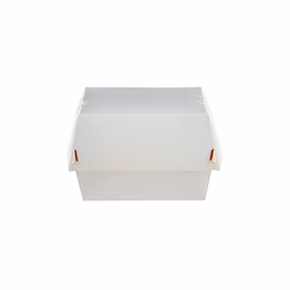 white paper burger clam - xl