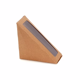 kraft sandwich wedge box (with and without window)