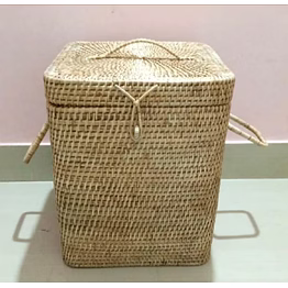 bamboo laundry basket