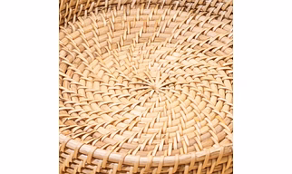 Bamboo Tray | Rattan Tray with handles