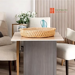 bamboo tray | rattan tray with handles