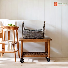 classic seagrass storage basket | wardrobe organizer