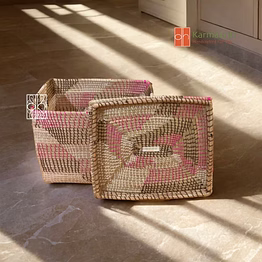 wicker storage box | seagrass wardrobe organizer