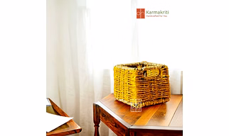 Cube Seagrass Basket | Wicker Jewellery Organizer