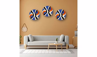 Wall Decorative plates | Bedroom Wall Decor | Kenyan Blue