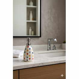 ceramic soap dispenser with multi color