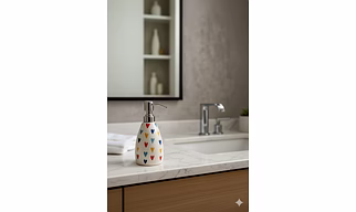 Ceramic Soap Dispenser With Multi Color